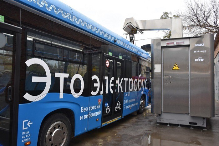 Тестовая эксплуатация электробуса КАМАЗ и зарядной станции от Sitronics Electro началась в Ростове-на-Дону