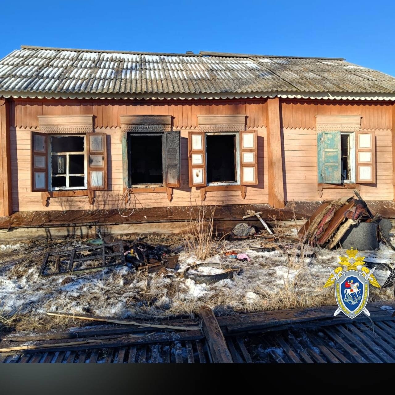 Двое малышей погибли при пожаре в частном доме в одном из сел Забайкалья