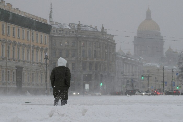 Рекорд по количеству выпавшего снега побит в Петербурге