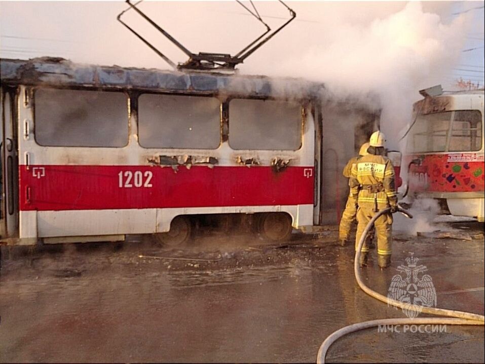 Трамвай загорелся в Самаре, пострадавших нет