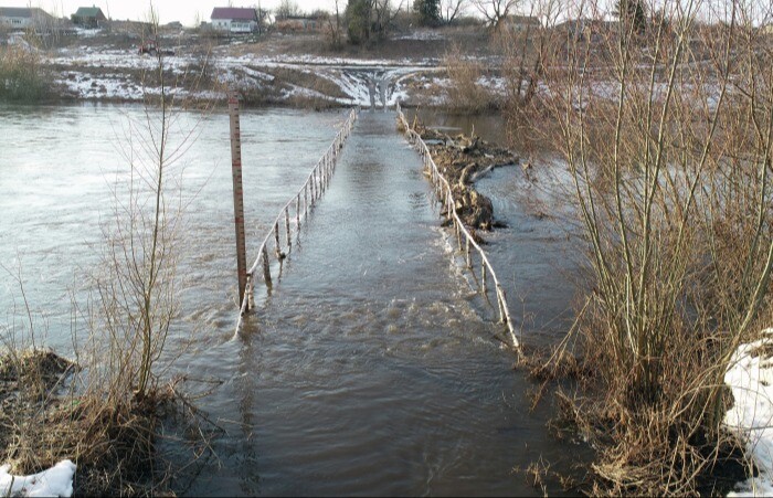 Более десятка мостов подтоплены в Тульской области