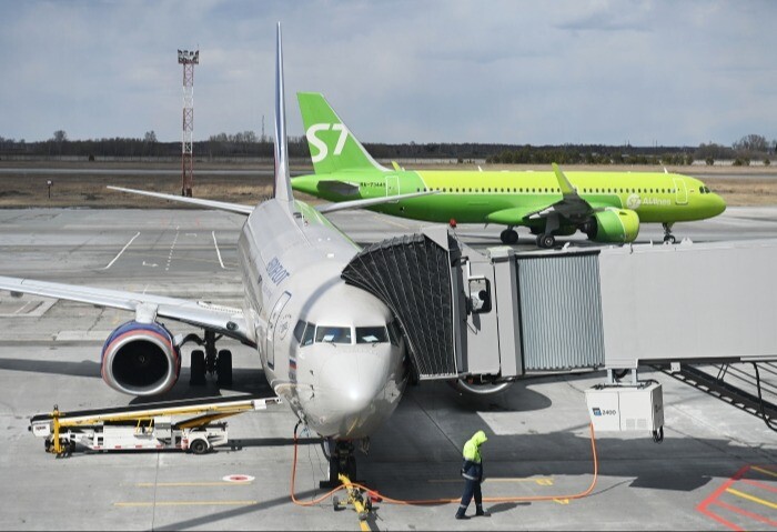Пассажирский самолет прервал взлет в аэропорту Иркутска из-за столкновения со стаей птиц
