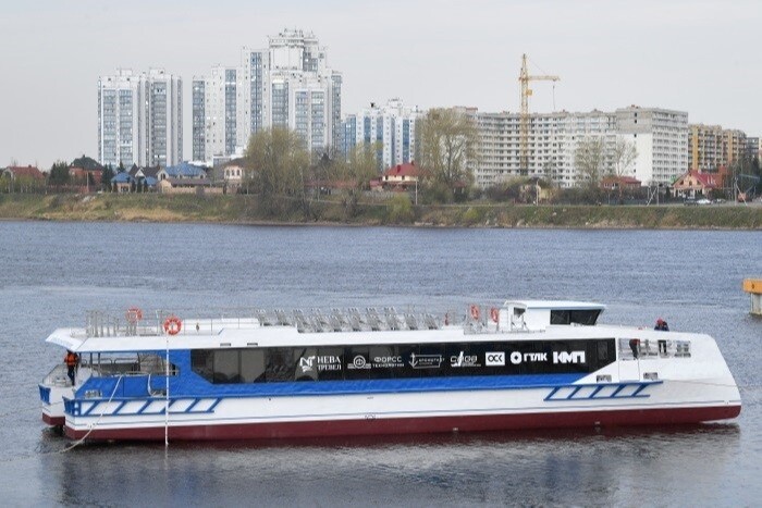 СНСЗ завершил ходовые испытания второго скоростного катамарана для линии Петербург-Кронштадт
