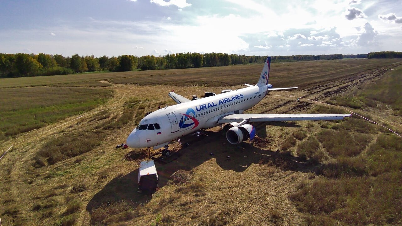 Транспортировка самолета, севшего на поле в Новосибирской области, может занять несколько месяцев - авиакомпания