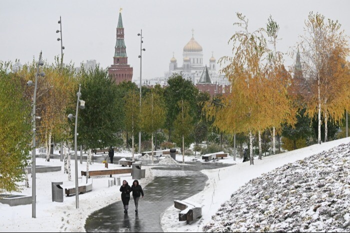 Гололедица и минусовые температуры ожидаются в Москве