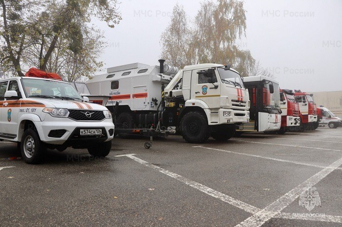Автопарк ставропольского МЧС пополнили 11 транспортных средств
