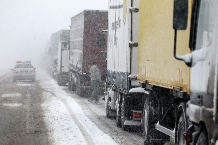 Затор из грузовиков длинною в 5 км образовался на трассе в Татарстане
