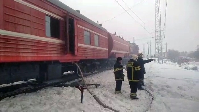 Вагон грузового поезда загорелся в Северомуйском тоннеле в Бурятии