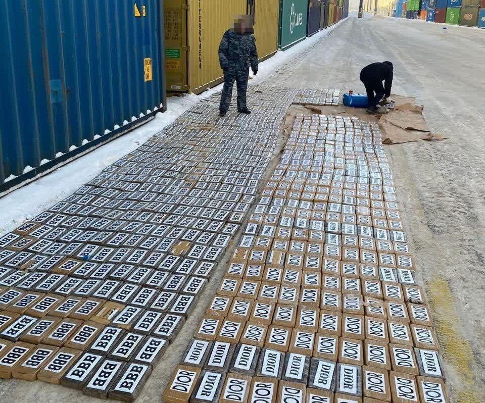 Более тонны кокаина из Никарагуа на 11 млрд рублей изъяли в порту Петербурга