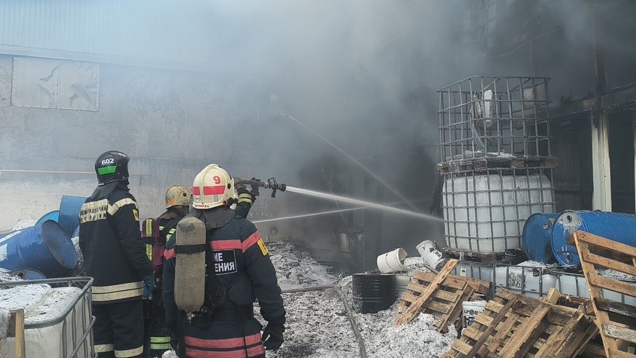 Пожар в цехе ликвидирован в Волгограде