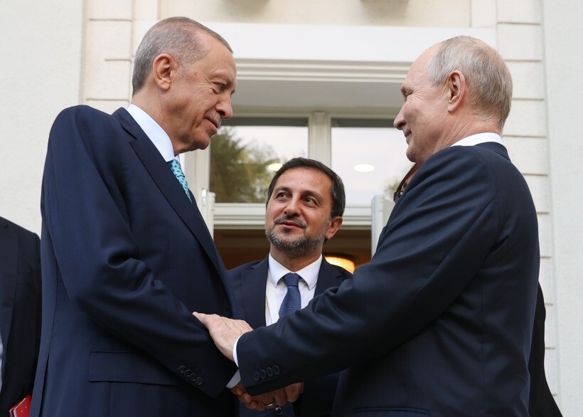 Путин поздравил Эрдогана с 70-летием