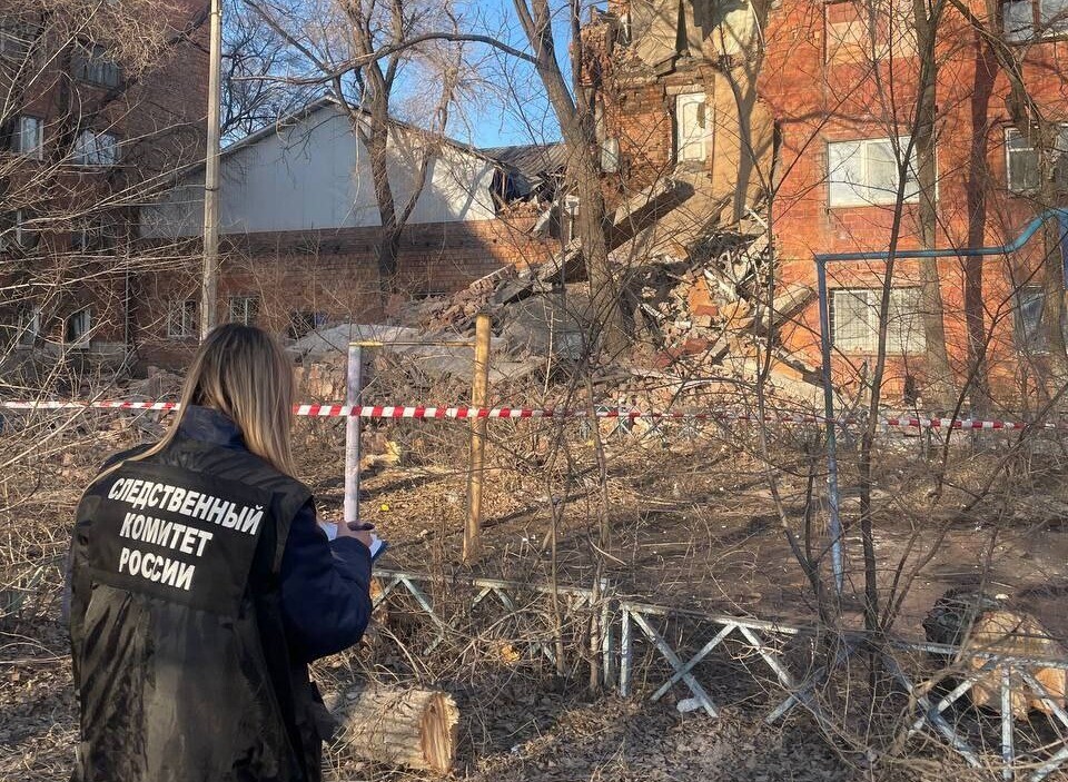 Уголовное дело о халатности возбудили в связи с обрушением здания в Хакасии
