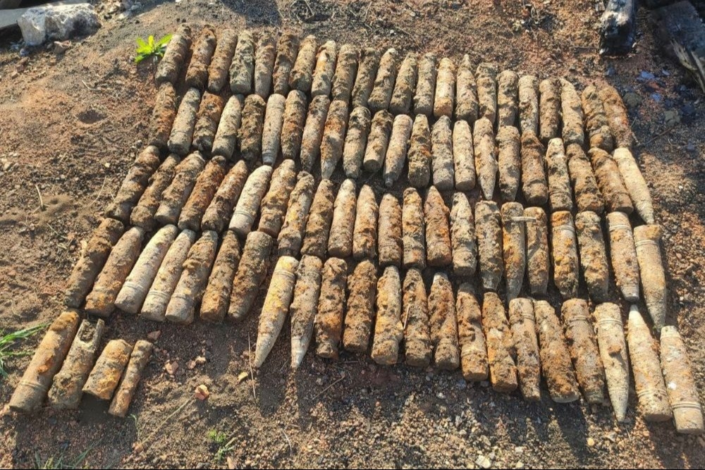 Более 90 снарядов времен ВОВ обнаружили при строительстве дома в Краснодаре