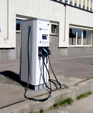 МОЭСК первая в России начала опытную эксплуатацию быстрой зарядной станции для электромобилей производства ABB