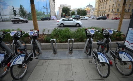 Ежедневно прокатные велосипеды в Москве используют около 20 тыс. раз