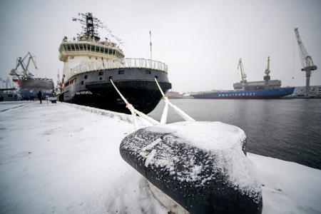 Новейший ледокол "Илья Муромец" в пятницу прибудет на базу Северного флота РФ