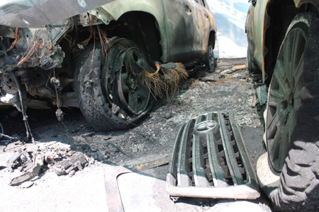 Несколько машин такси сгорели ночью в Нижневартовске, пострадавших нет