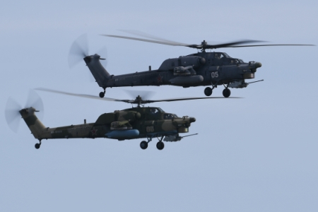 В Крым из западных регионов РФ перебазированы 10 вертолётов армейской авиации