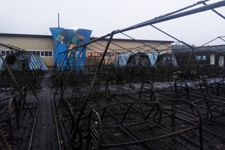 Девять человек пострадали, один ребенок погиб при пожаре в лагере под Хабаровском