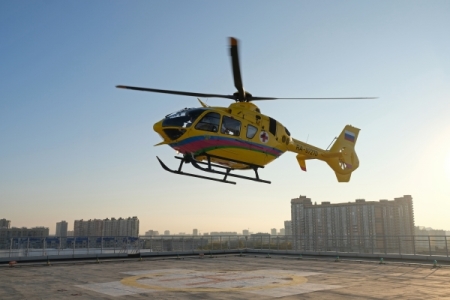 Первая вертолетная площадка на территории больницы построена в Уфе
