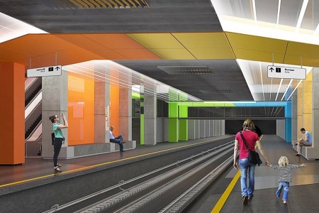 Станция Коммунарской ветки метро будет выполнена в стиле супрематизма