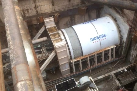 Щит-гигант "Виктория" собирают для строительства восточного участка БКЛ метро