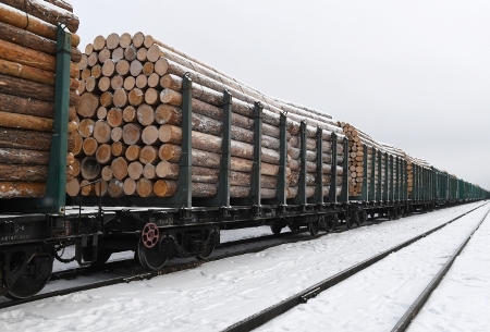 Первый "грузовой экспресс" с лесными грузами в Китай отправился из Удмуртии