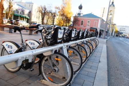 Бесплатный велопрокат для курьеров и волонтеров заработает в Москве 10 апреля
