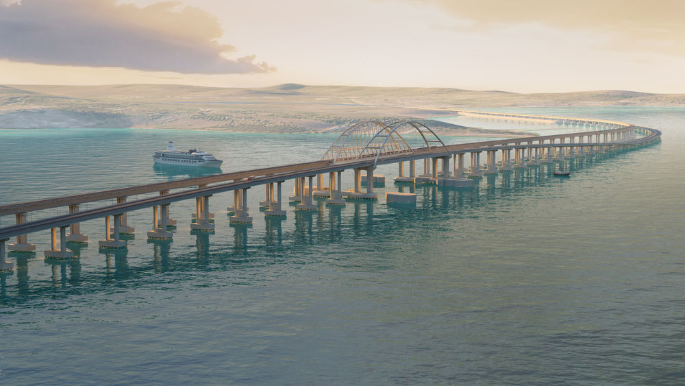 Начался морской этап строительства Керченского моста