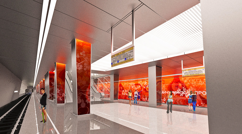 Панели с цветами и смотровая площадка появятся на станции "Мичуринский проспект"
