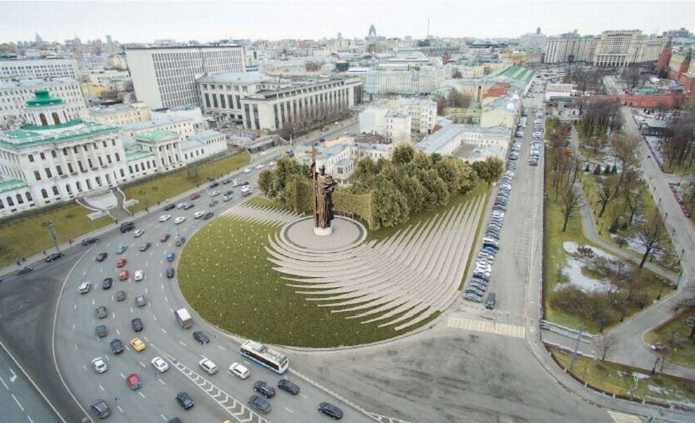 Боровицкую площадь благоустроят после установки "Владимира"