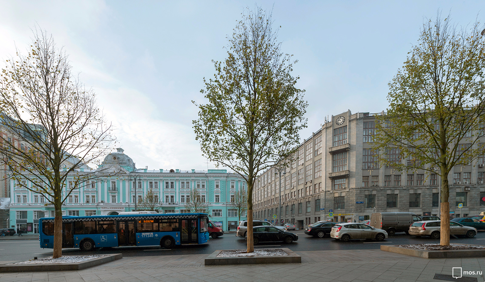 Высадка деревьев началась на благоустроенных в этом году московских улицах