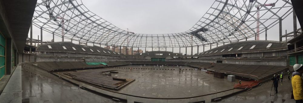 Завершен монтаж кресел на реконструируемом стадионе "Динамо"