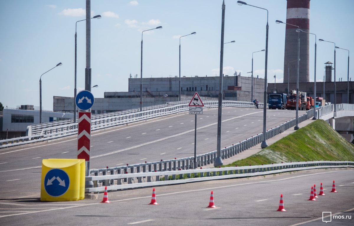 Началась реконструкция развязки на пересечении МКАД с Волоколамским шоссе
