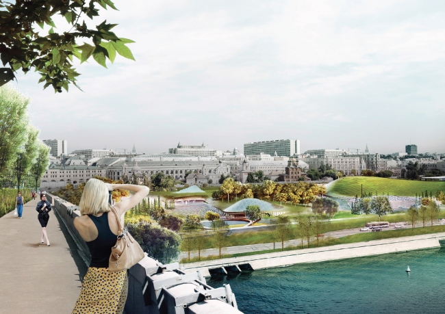 Создание парка "Зарядье" в центре Москвы полностью завершится в 2018 году