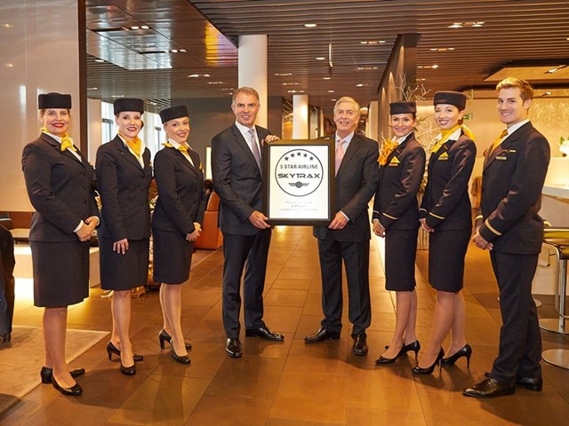 Lufthansa первой среди европейских авиакомпаний получила пять звезд Skytrax