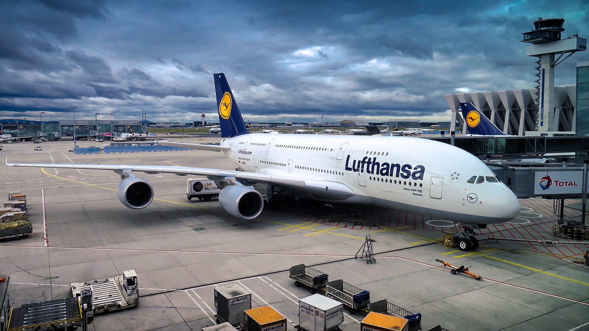 самолет, A380, Lufthansa