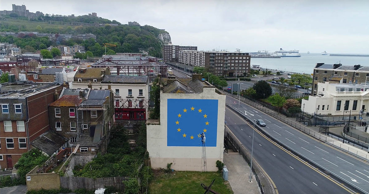 В Великобритании исчезло граффити Бэнкси стоимостью 1 млн фунтов