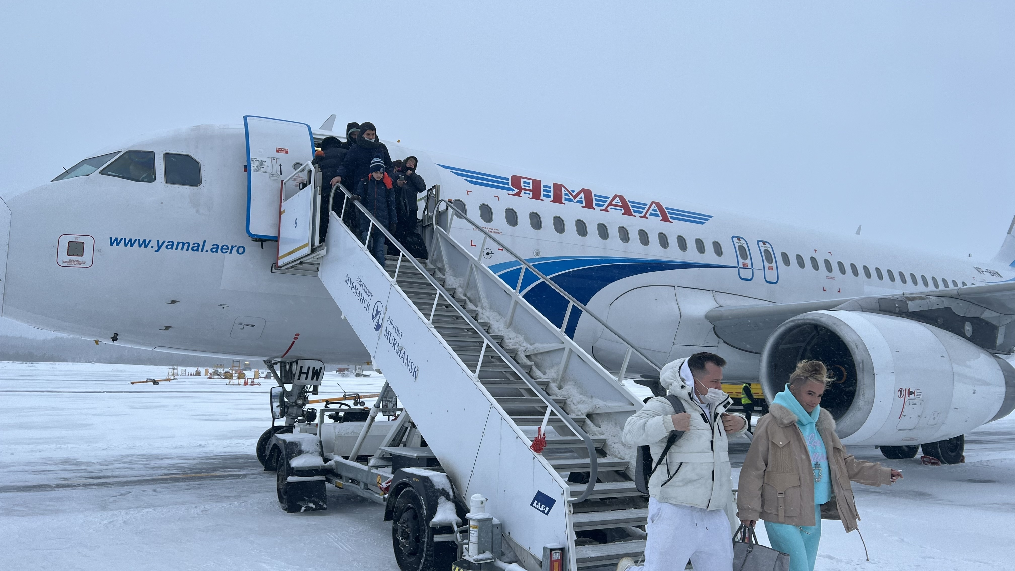 Первый туристический чартер прилетел в Мурманск в этом зимнем сезоне