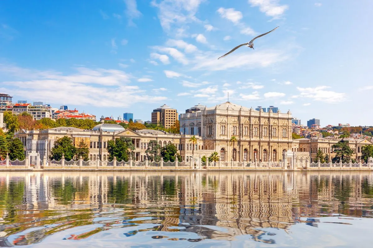 Beautiful Dolmabahce Palace, Istanbul city, Turkey
