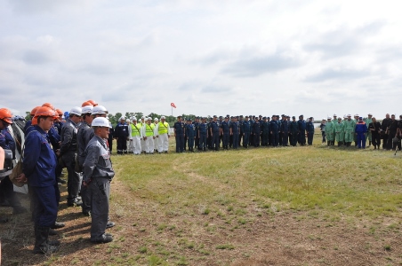 Учения ставропольских спасателей прошли на объекте "Каспийского Трубопроводного Консорциума"